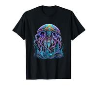 Méduse Cosmique Antique sur Les ruines englouties de l'Atlantide T-Shirt