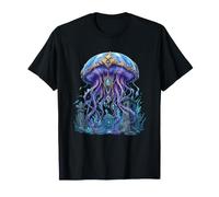 Méduse enchantée des Mers Profondes sur Les ruines de l'Atlantide T-Shirt