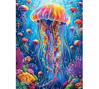 Méduse étoilée 500 Pièces Puzzle Expert Confirmé en Carton Anti-Déchirure Animaux et Plantes Très Difficile Haute Difficulté Motif Complexe Idée Cadeau Anniversaire Premium 500 PCS