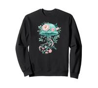 Méduse Florale Esthétique Botanique Sweatshirt