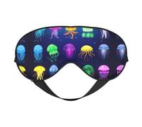 Méduse Océan Sleep Eye Mas Light Blocage de la nuit Eye Blinder Cadeau essentiel de voyage Femmes Hommes Masque de sommeil