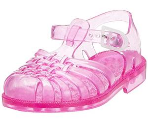 Méduse - Sandale fille en plastique rose pailleté - Rose - 25