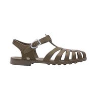 Méduse® Sandales en Plastique - Modèle Sunmif Mat - Chaussures pour Adulte - Sandale de Plage/Mer/Été - Antidérapante (Kaki Clair, Système Taille Chaussures EU, Adulte, Numérique, Moyen, 39)