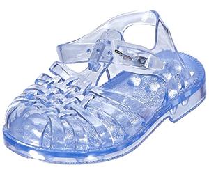 Méduse® Sandales en Plastique Transparent - Modèle Sun Cristal - Chaussures pour Enfants - Sandale de Plage/Mer/Été Antidérapante - 29EU