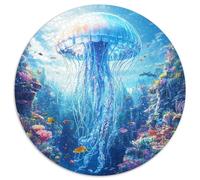 Méduses 1000 Pieces Jigsaw Puzzles for Adults Family Challenge Toys Stress Relieving Entertainment Cultivate The Spirit of Teamwork for Men, Women, Elders, Seniors 1000pcs (67.5x67.5cm)