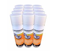 Méduze - Lot 12 x dégraissant au terpène d’orange 500mL - Mousse compacte - Multisupports - Évaporation lente - Non agressif
