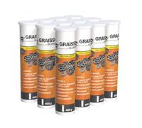 Méduze - Lot 12 x graisse blonde polyvalente 400 g - En cartouche - Extrême pression - Grade 2 - Professionnelle