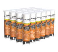 Méduze - Lot 24 x graisse blonde polyvalente 400 g - En cartouche - Extrême pression - Grade 2 - Professionnelle