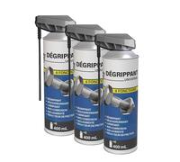 Méduze - Lot 3 x dégrippant universel 6 fonctions 400mL - Haute performance - Déblocage et lubrification - Antifriction - Professionnel