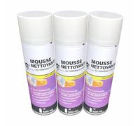 Méduze - Lot 3 x mousse nettoyante au terpène d’orange 500mL - Polyvalente - Compacte - Multisurfaces - Évaporation lente - Non agressive