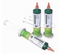 Méduze - Lot 3 x seringue de graisse verte renforcée 25 g - Au lithium/calcium - Extrême pression - Grade 2 - Professionnelle