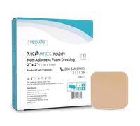 MedVanceTM Mousse - Imperméable Pansement en mousse hydrophile non adhésive 5 cm x 5 cm Boîte de 5 pansements