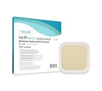 MedVanceTM Pansement adhésif hydrocolloïde à bordures, 15 cm x 15 cm, boîte de 5 pansements
