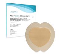 MedVanceTM - Pansement sacré en mousse adhésive en silicone à bordure, format 22.5 cm x 22.5 cm (tampon 15 cm x 16.5 cm), boîte de 5 pansements