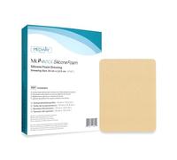 MedVanceTM Silicone - Pansement absorbant en mousse adhésive de silicone, 10 cm x 12.5 cm, boîte de 5 pansements