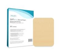 MedVanceTM Silicone - Pansement absorbant en mousse adhésive de silicone, 15 cm x 20 cm, boîte de 5 pansements