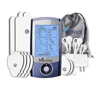 MEDVICE Rechargeable Tens Unit Muscle Stimulator, 2nd Gen 16 Modes & 8 Upgraded Pads for Natural Pain Relief & Management, FDA Cleared Electric Pulse Impulse Mini Massager Machine