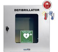 MEDX5 SmartCase SC1230 Coffret mural DEFI extérieure avec alarme, avec éclairage, avec ventilation, avec chauffage gris acier inoxydable