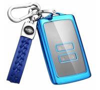 MEDZUK Coque ompatible avec Renault Espace 6 2023-2024 2025 Coque de Protection pour e Voiture TPU, Accessoire Étui pour Clés avec Porte-clés (Bleu)