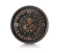 Mee 2ou Horloge Murale 50cm à Engrenages Mobiles - Style Vintage Steampunk Industriel - Décorative pour Salon, Bureau ou Intérieur Campagnard