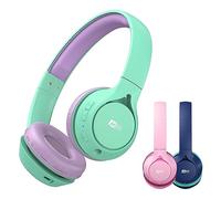 MEE audio KidJamz KJ45BT Casque d'écoute Bluetooth sans Fil pour Enfants avec limiteur de Volume et Microphone, Casque Supra-auriculaire réglable pour Apprentissage en Ligne/école/Voyage/Tablette