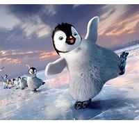 Meecaa Kit de peinture à l'huile par numéros pingouin danse antarctique pour adultes et débutants - 40,6 x 50,8 cm - pingouin sans cadre