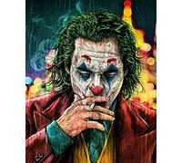 Meecaa Kit de peinture par numéros pour adultes débutants 40,6 x 50,8 cm (Clown, encadré)