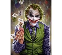 Meecaa Kit de peinture par numéros pour adultes débutants Motif clown magicien 40,6 x 50,8 cm (magicien, encadré)