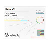 MEEDEN Bloc de papier pour palette d'artiste: 22,9 x 30,5 cm, 50 feuilles