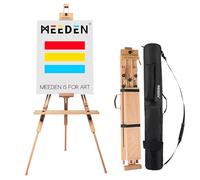 MEEDEN Chevalet de peinture sur le terrain pour trépied - Chevalet de trépied réglable et portable en bois de hêtre - Parfait pour les peintres
