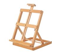 MEEDEN Chevalet de table en bois avec cadre en H réglable pour artistes - Peut contenir jusqu'à 23" toile, support de bureau portable et robuste