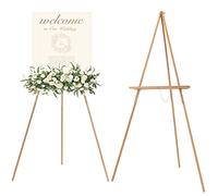 MEEDEN Chevalet en Bois pour Mariage: Trépied en Bois avec Deux Tailles Ajustables pour Panneau d’Affichage- Chevalet Mariage pour Marque de Bienvennue