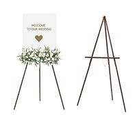 MEEDEN Chevalet en Bois pour Présentation: Chevalet Mariage avec Deux Tailles Ajustables pour Affichage- Trépied en Bois pour Panneau de Bienvennue
