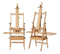 MEEDEN Grand chevalet en bois avec tiroir de rangement