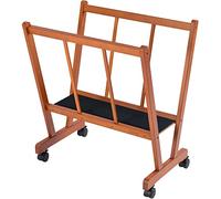 MEEDEN Grand Support d'impression en Bois: Étagère de Rangement pour l'art, Étagère de Séchage pour l'art avec Roulettes, Présentoir pour Affiches, Pouvant Contenir des Toiles Jusqu'à 119cm