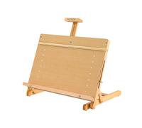 MEEDEN Grande planche à dessin en bois de hêtre massif avec cadre en H réglable pour artistes, adolescents et peintres, peut contenir une toile jusqu'à 58,4 cm de haut