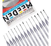 MEEDEN Lot de 15 pinceaux de qualité supérieure pour Peindre Les détails