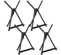 MEEDEN Lot de 4 chevalets de table en métal pour peinture et affichage, chevalet de peinture de bureau pliable et portable pour toile, peintures, photos, livres, panneaux