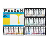 MEEDEN Lot de tubes de peinture aquarelle - 48 x 12 ml (11,3 g) - Fournitures artistiques - Peinture aquarelle non toxique pour adultes, débutants et étudiants