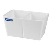 MEEDEN Palette de Peinture en céramique, Bol de Lavage pour pinceaux, 2 palettes de Peinture Profondes, Plat de Peinture Aquarelle en Porcelaine, rondelle de Pinceau en Porcelaine, pour Aquarelle