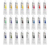 MEEDEN Peinture à l'Huile Kit - 24 Couleurs x 170ml/5.7oz Tubes Professionnels pour Adulte - Peinture Huile Artiste pour Tableau Verre Bois Toile