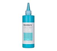 MEEDEN Peinture Acrylique Bleu Turquoise: 250ml/8.45oz Peinture Acrylique Pouring en Vrac dans un Flacon Compressible - Peintures Liquide pour Adultes Artistes Canvas Art Painting