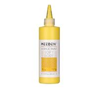 MEEDEN Peinture Acrylique Jaune Moyen: 250ml/8.45oz Peinture Acrylique Pouring en Vrac dans un Flacon Compressible - Peintures Liquide pour Adultes Artistes Canvas Art Painting