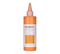 MEEDEN Peinture Acrylique Orange Jaune: 250ml/8.45oz Peinture Acrylique Pouring en Vrac dans un Flacon Compressible - Peintures Liquide pour Adultes Artistes Canvas Art Painting