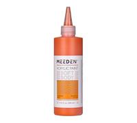 MEEDEN Peinture Acrylique Orange Rouge: 250ml/8.45oz Peinture Acrylique Pouring en Vrac dans un Flacon Compressible - Peintures Liquide pour Adultes Artistes Canvas Art Painting