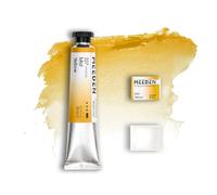 MEEDEN Peinture Aquarelle Professional Artist : Jaune Moyen - Tube Aquarelle de 15 ml/0,5 oz, Pigment Semi-Humide et Demi-Moule Vide Assorti pour les Artistes Pros