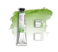 MEEDEN Peinture Aquarelle Professional Artist : Vert Jaunâtre - Tube Aquarelle de 15 ml/0,5 oz, Pigment Semi-Humide et Demi-Moule Vide Assorti pour les Artistes Pros