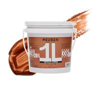 MEEDEN Peinture Cuivre Acrylique: 1L /33.8 oz Peinture Acrylique Métallisée Epaisse avec Finition Brillante - Pigment Cuivre Extérieur pour Toile Verre Porcelain