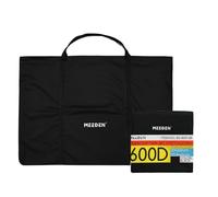 MEEDEN Portfolios d’Artiste Cas 50 X 66 cm, Imperméable, 600D Oxford Cloth, Portefeuille d'art Noir, Porte-Documents pour œuvres d'art, Dessin, Toile, Photographie