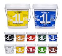 MEEDEN Studio - Lot de 12 peintures acryliques à pigments riches non toxiques pour mur, toile, bois, cuir, pierre, 12 couleurs